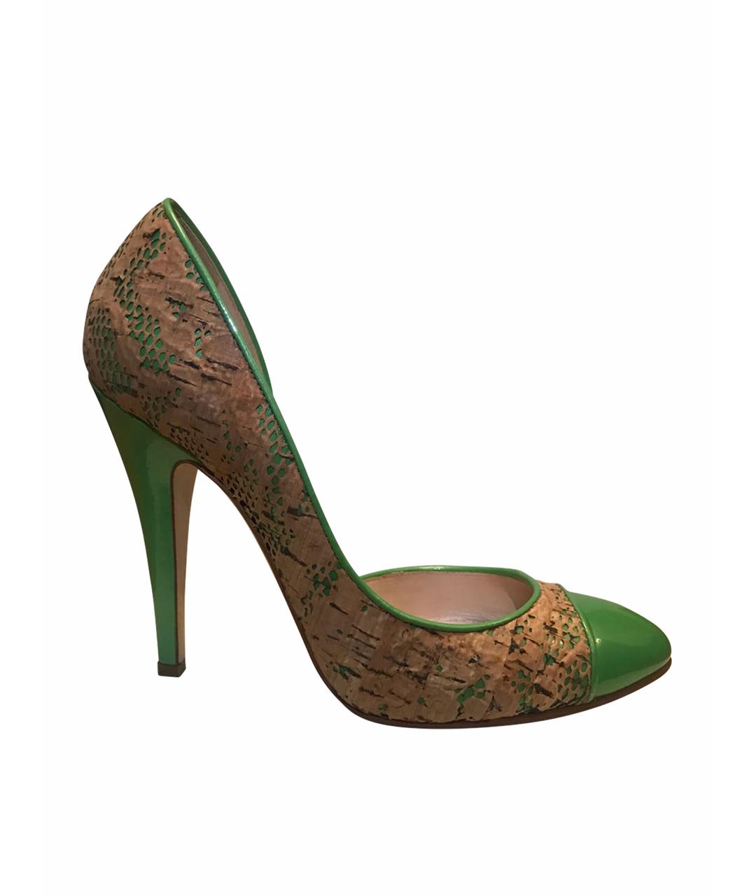 CASADEI Зеленые кожаные туфли, фото 1