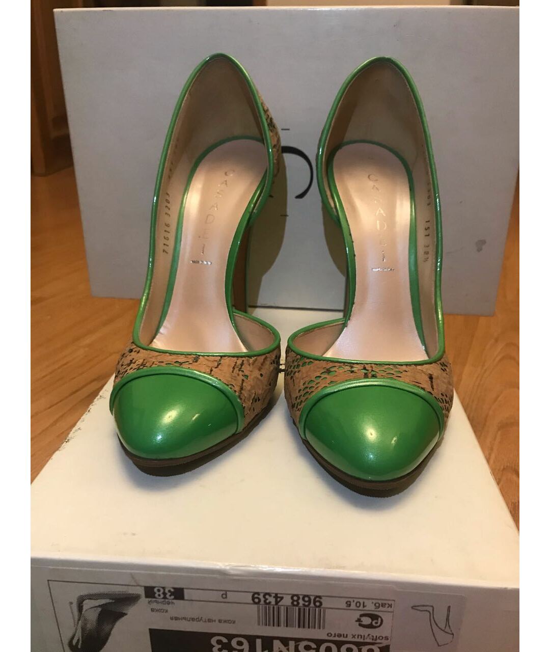 CASADEI Зеленые кожаные туфли, фото 2