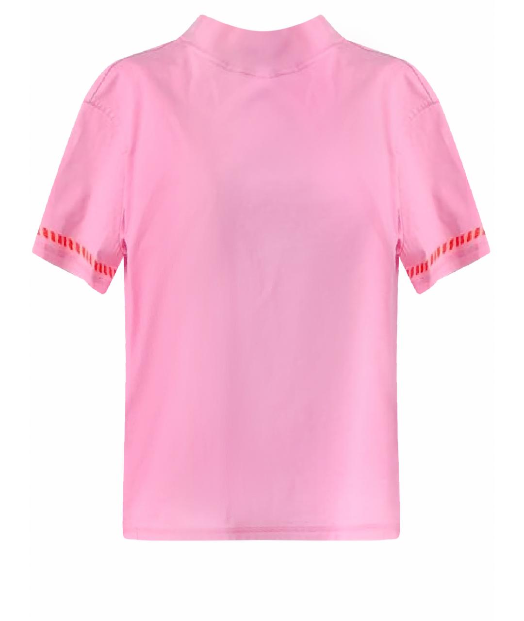 HERMES PRE-OWNED Розовая хлопковая футболка, фото 1