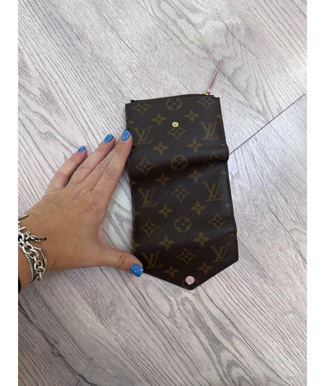 LOUIS VUITTON Розовый кошелек, фото 7