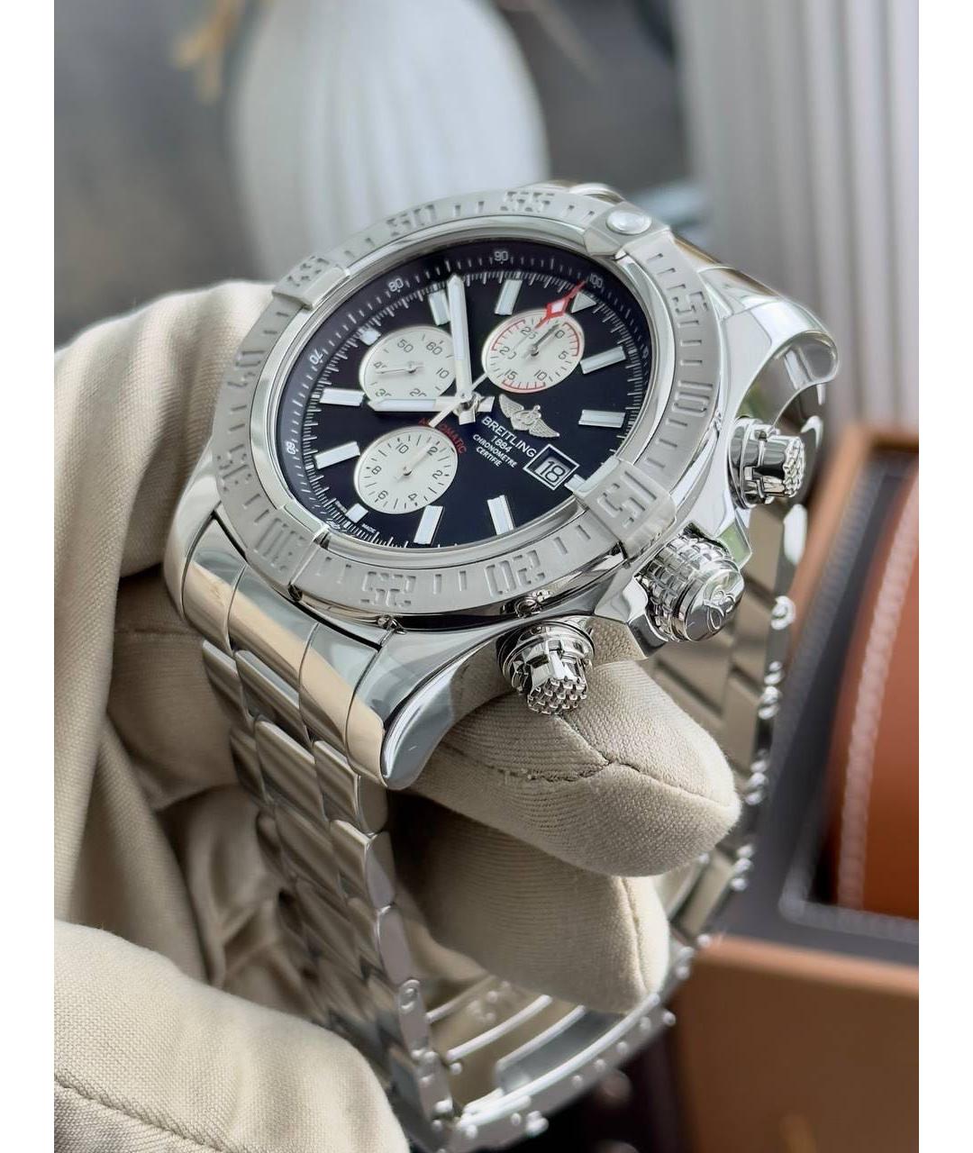 BREITLING Синие металлические часы, фото 2