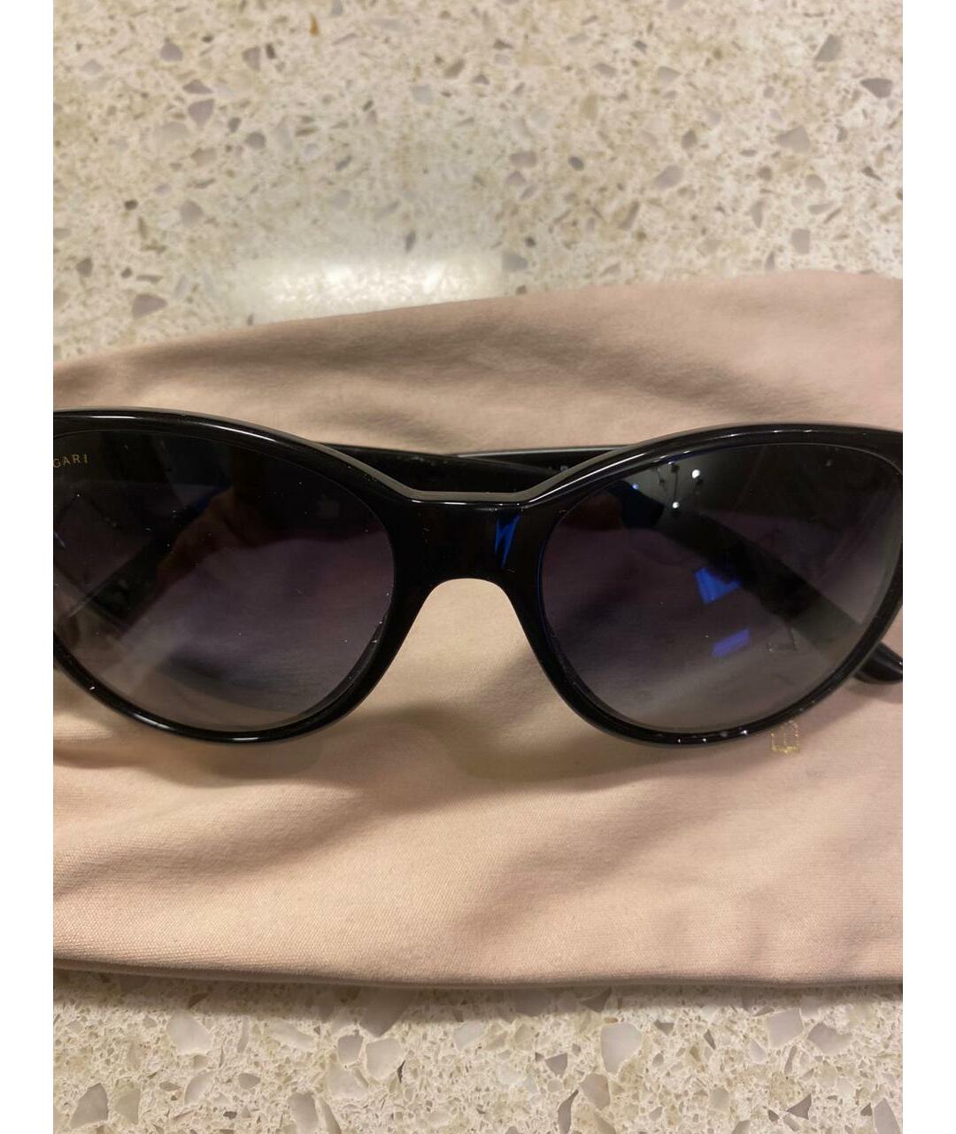 BVLGARI Черные солнцезащитные очки, фото 2