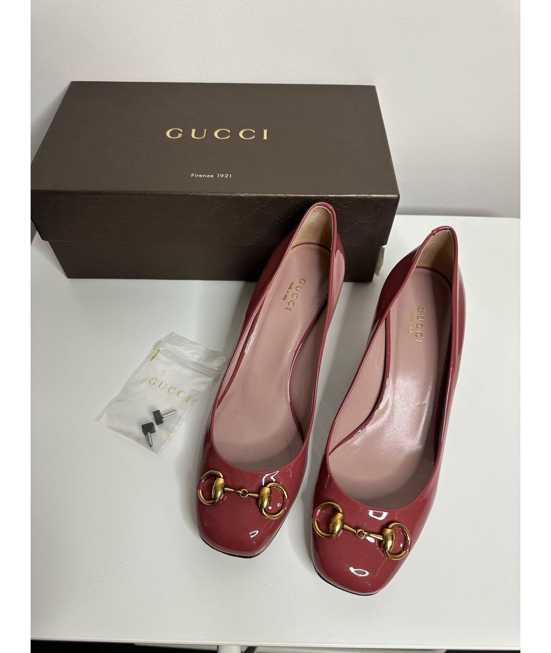 GUCCI Коралловые туфли, фото 2