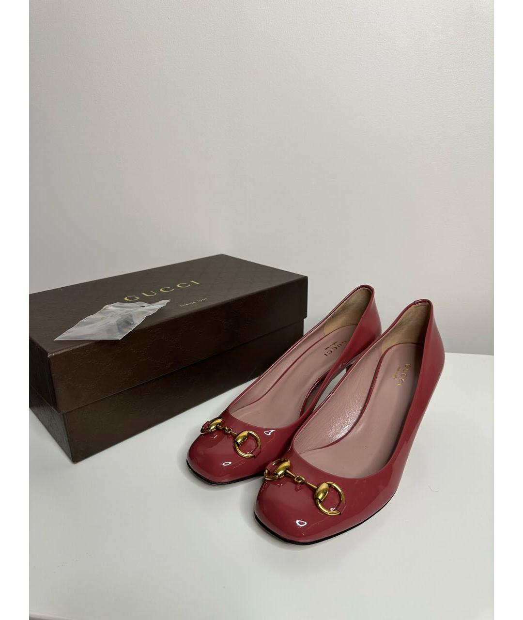 GUCCI Коралловые туфли, фото 7