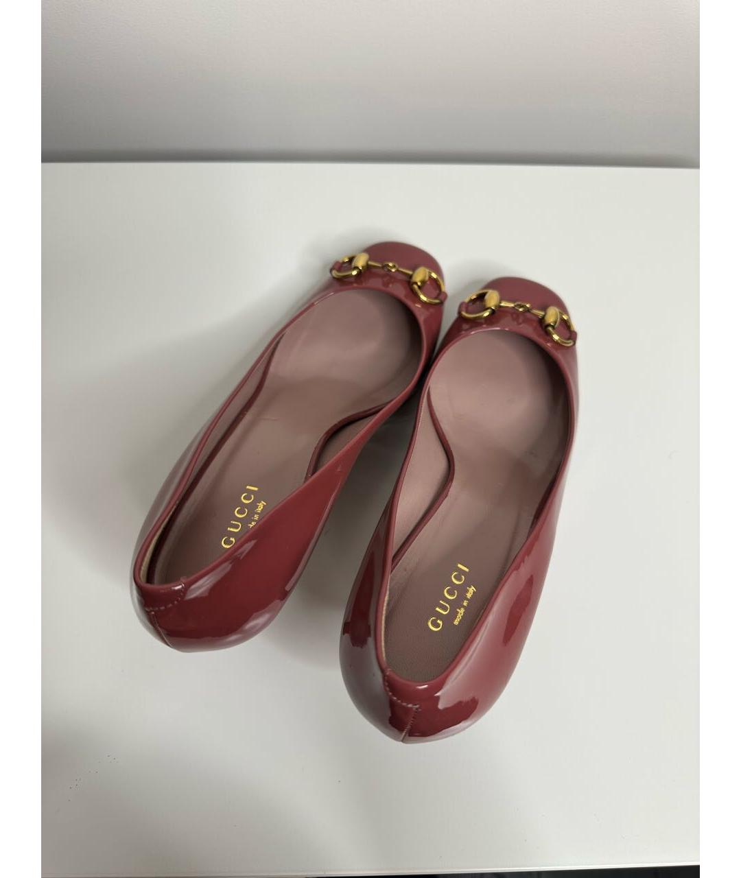 GUCCI Коралловые туфли, фото 4