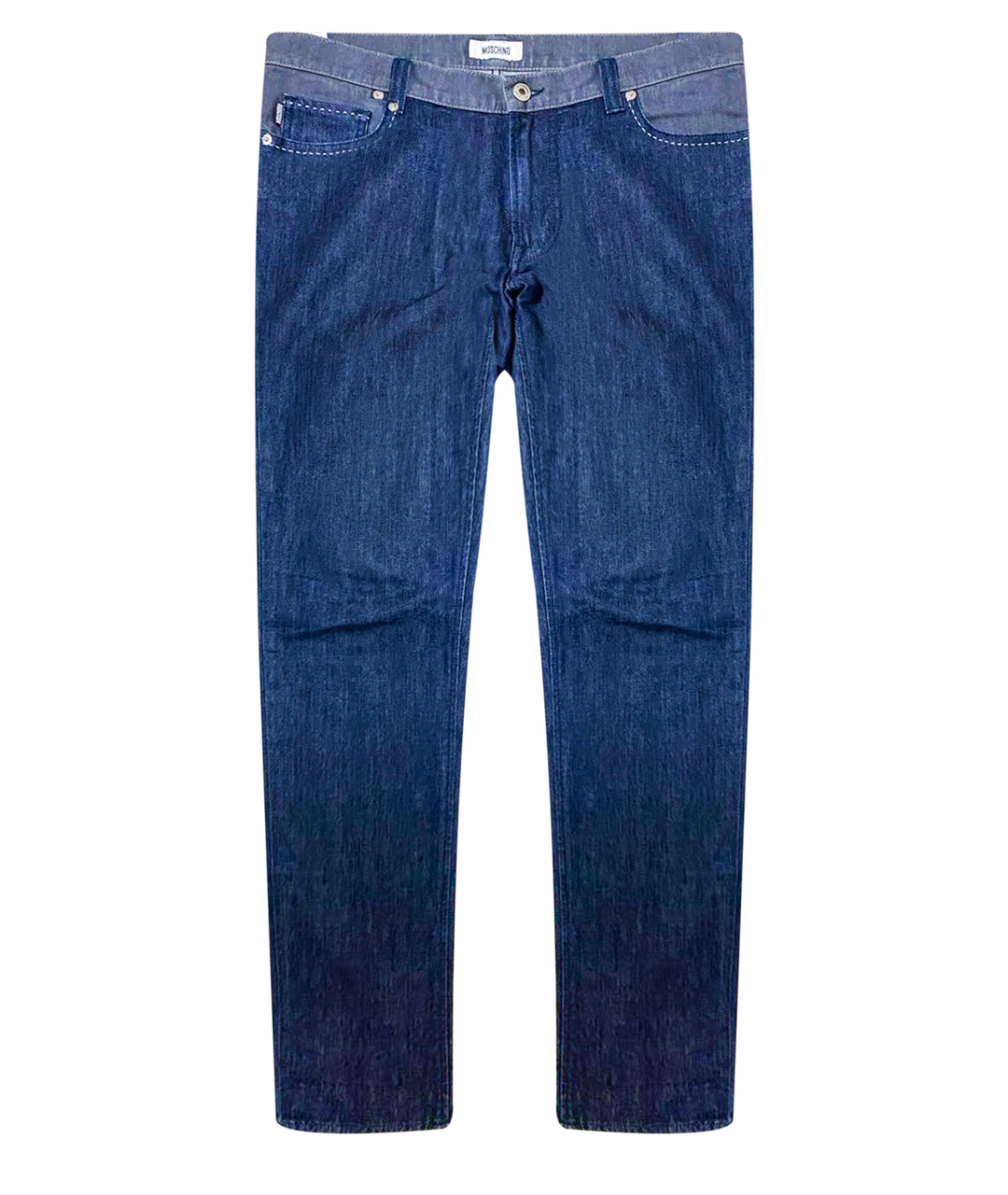 MOSCHINO Темно-синие хлопковые джинсы скинни, фото 1