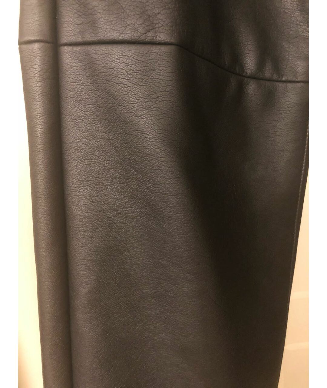 MICHAEL MICHAEL KORS Черные кожаные брюки узкие, фото 4