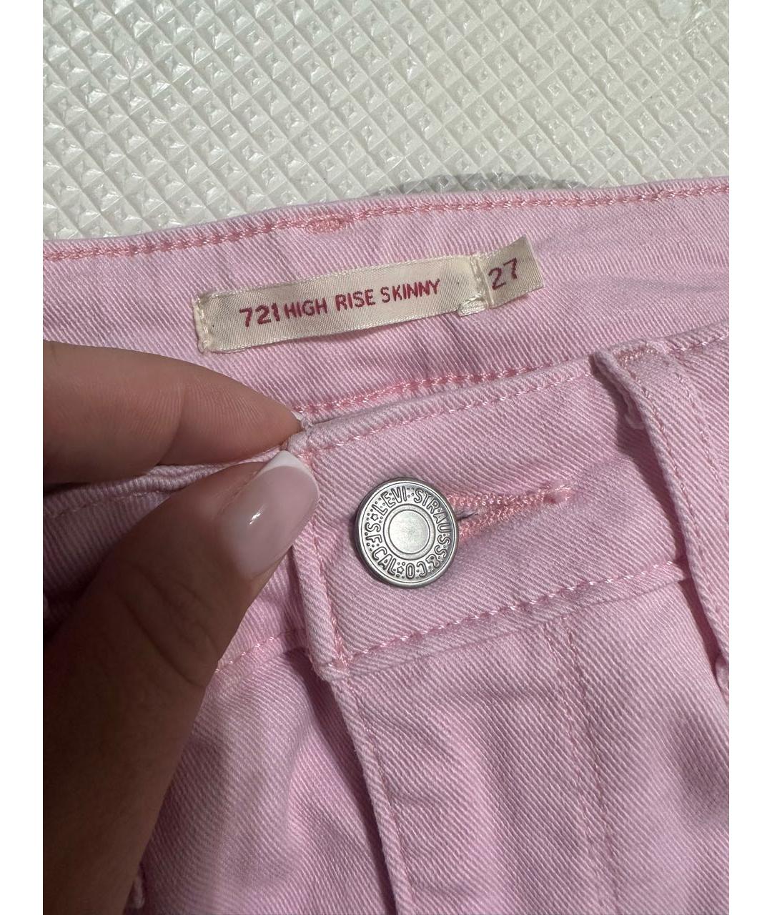 LEVI'S Розовые джинсы слим, фото 3