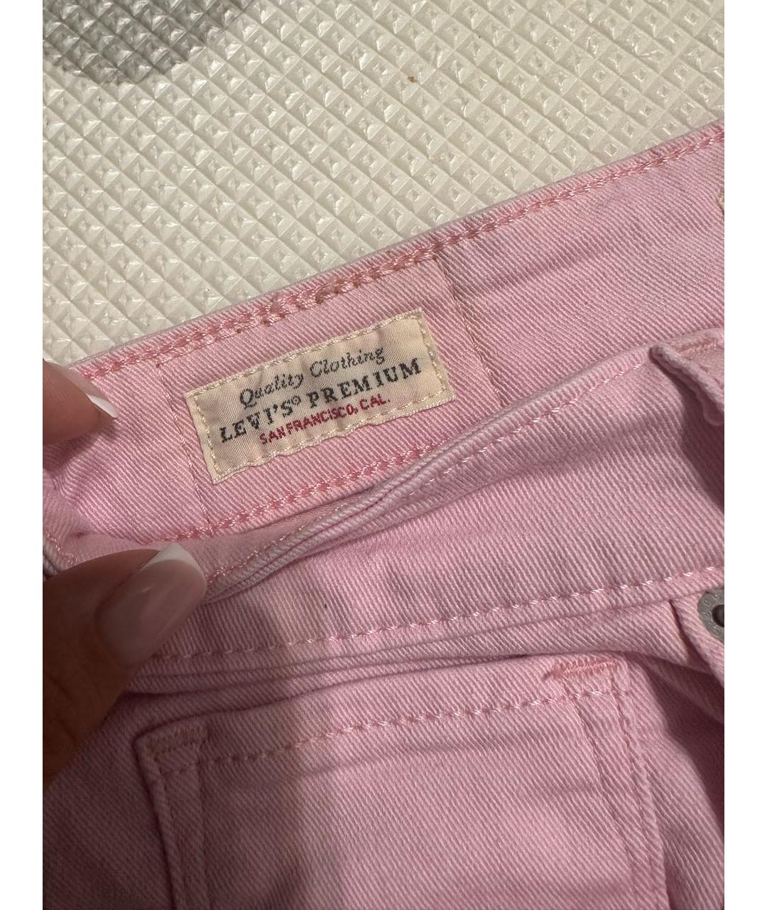 LEVI'S Розовые джинсы слим, фото 4