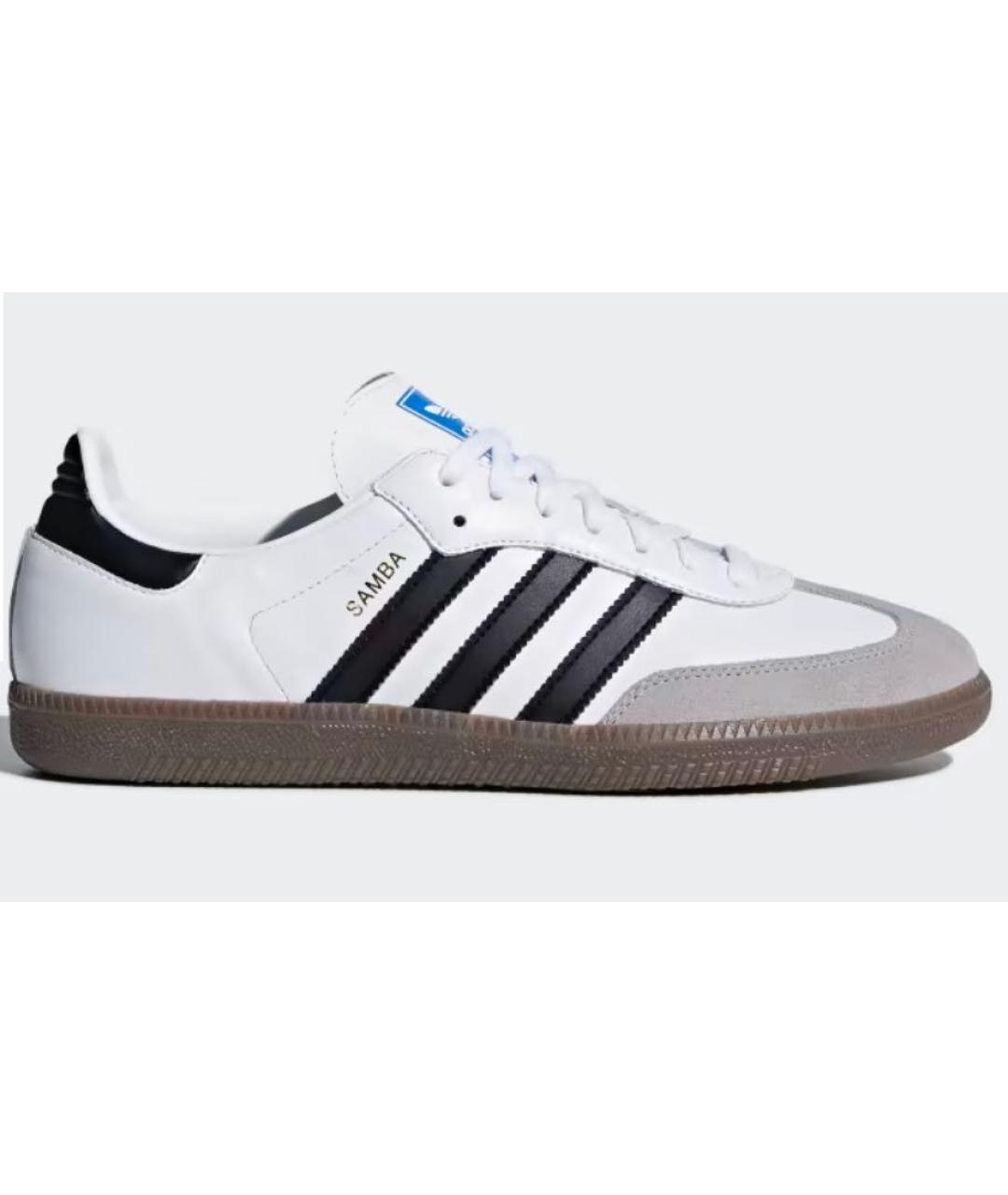 ADIDAS Белые кожаные кроссовки, фото 9