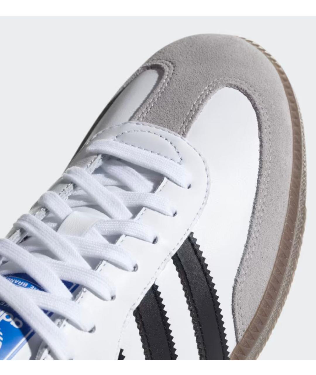 ADIDAS Белые кожаные кроссовки, фото 7