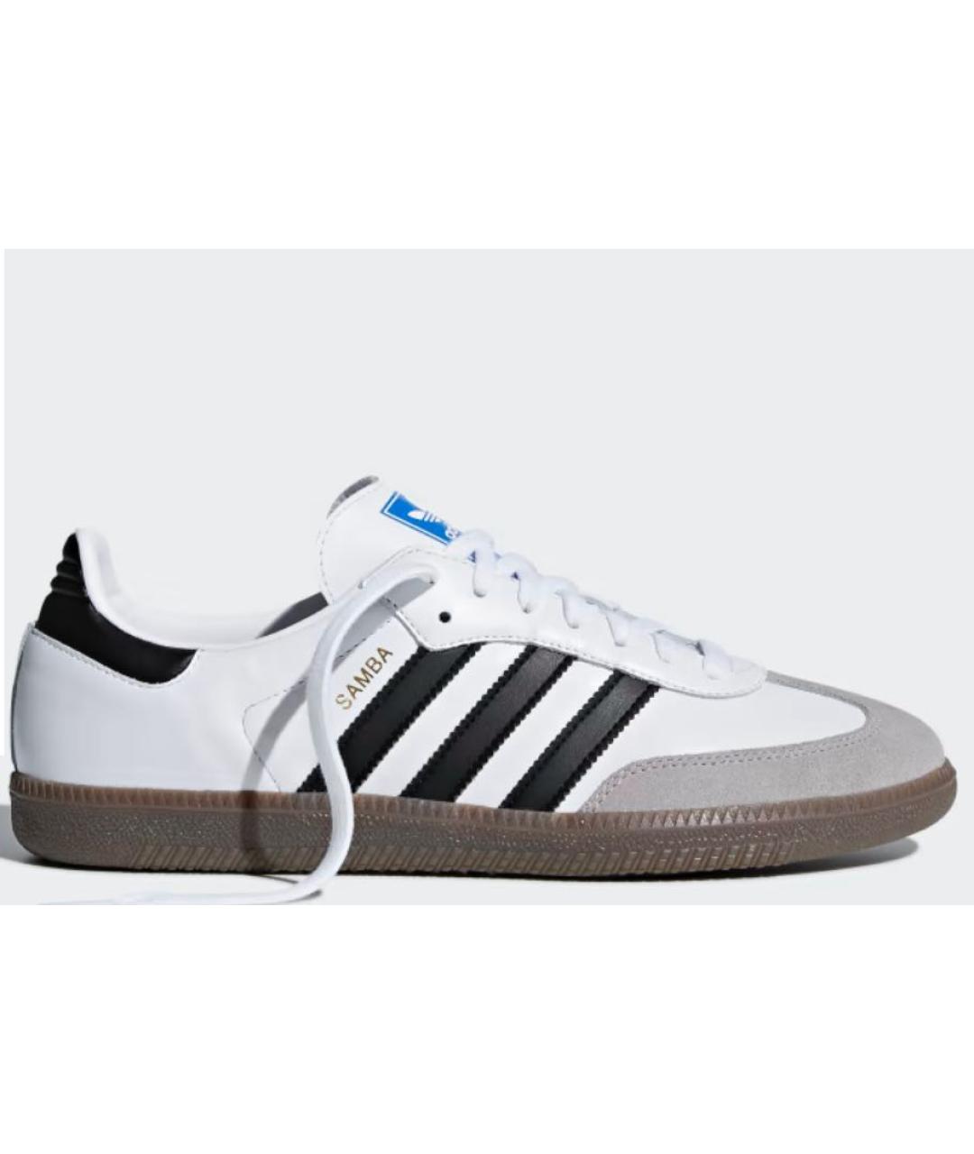 ADIDAS Белые кожаные кроссовки, фото 8