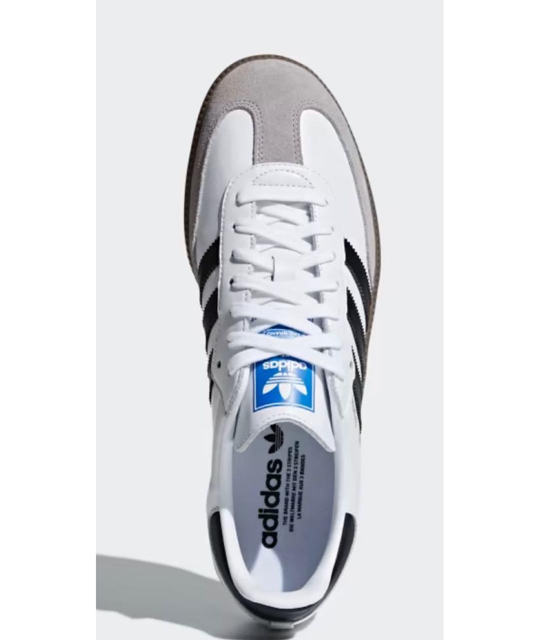 ADIDAS Белые кожаные кроссовки, фото 3
