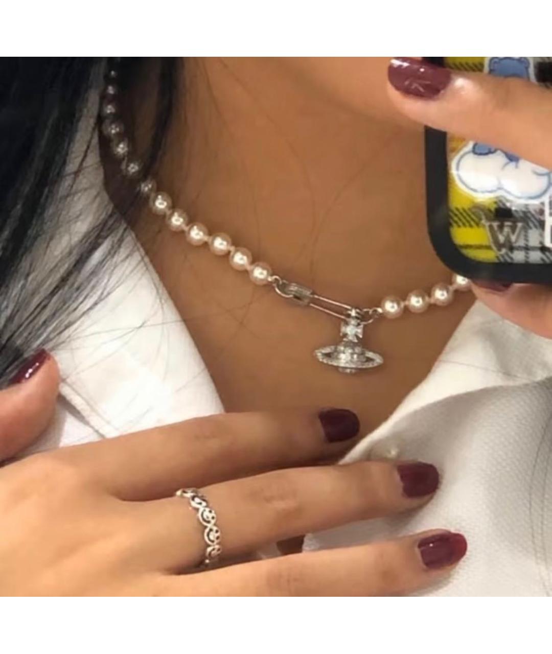 VIVIENNE WESTWOOD Серебряная латунная подвеска, фото 4