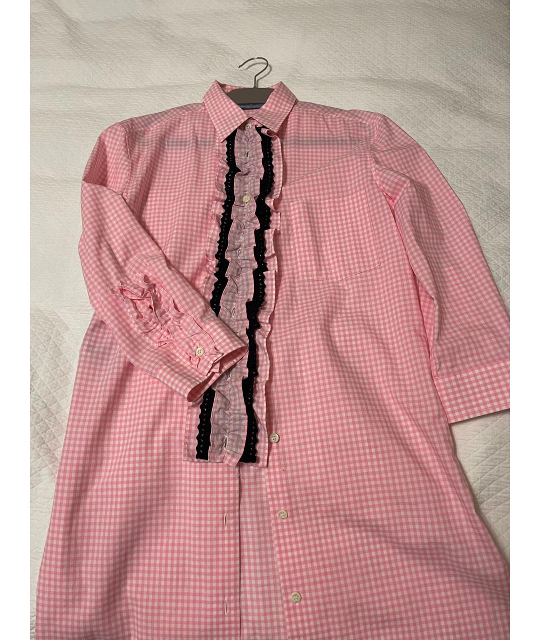 PRADA Розовое хлопковое повседневное платье, фото 6