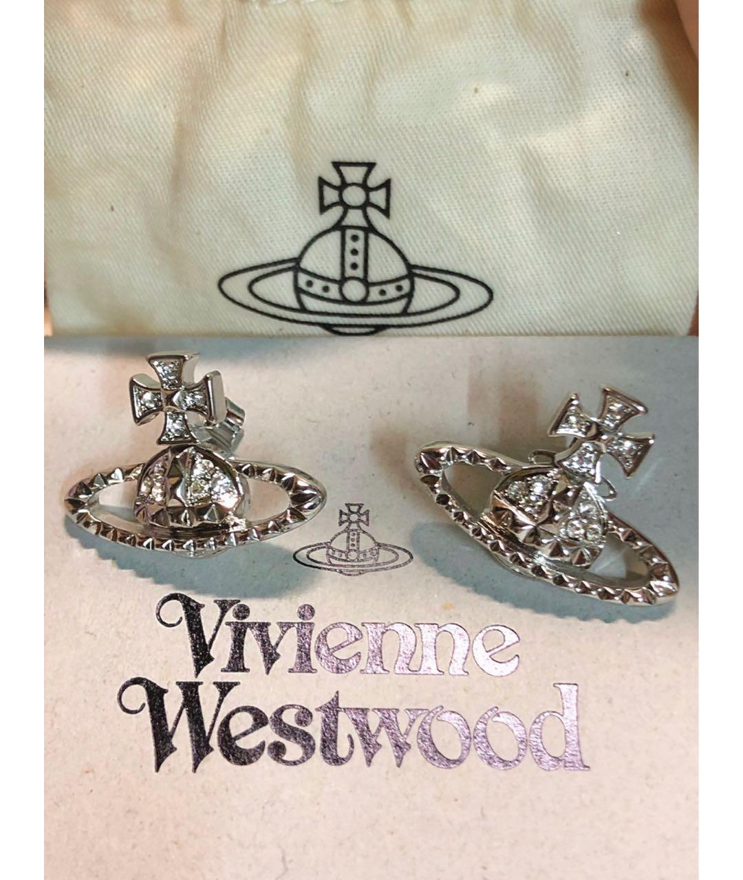 VIVIENNE WESTWOOD Серебряные латунные серьги, фото 3