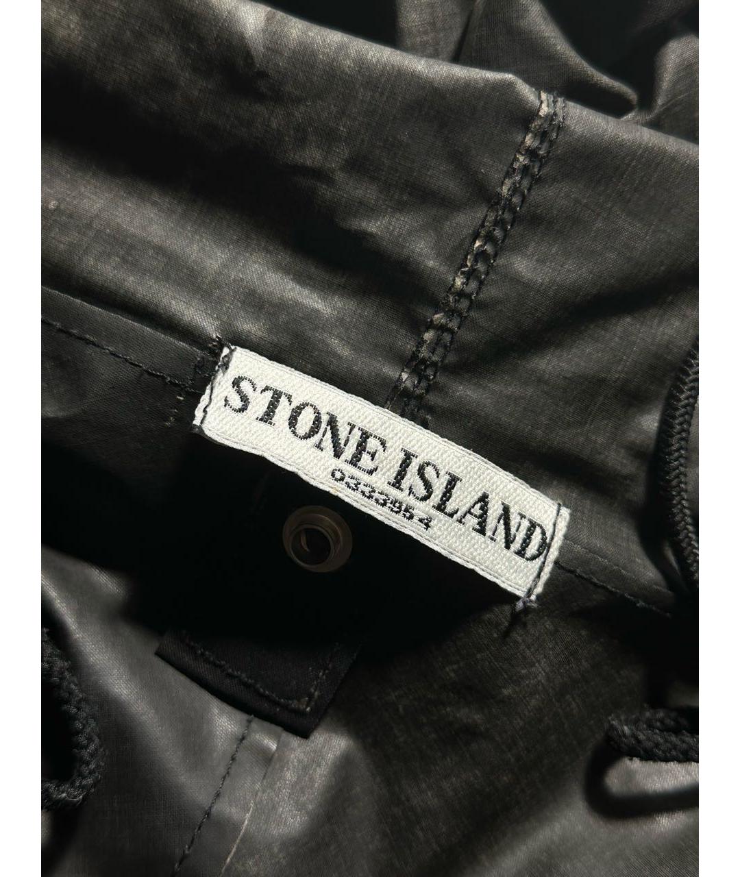 STONE ISLAND Черная хлопковая парка, фото 4