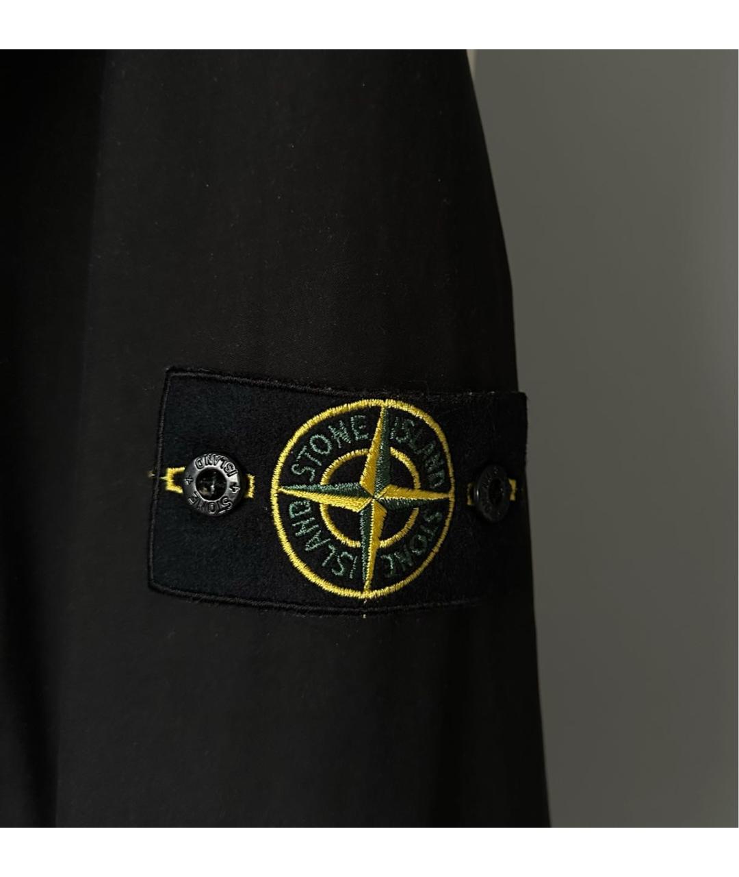 STONE ISLAND Черная хлопковая парка, фото 2