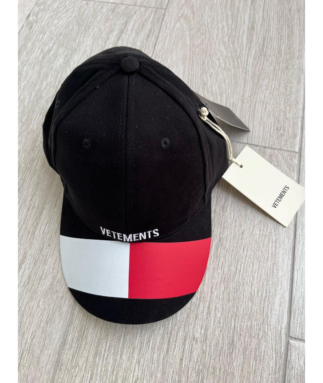 VETEMENTS Черная хлопковая кепка/бейсболка, фото 5