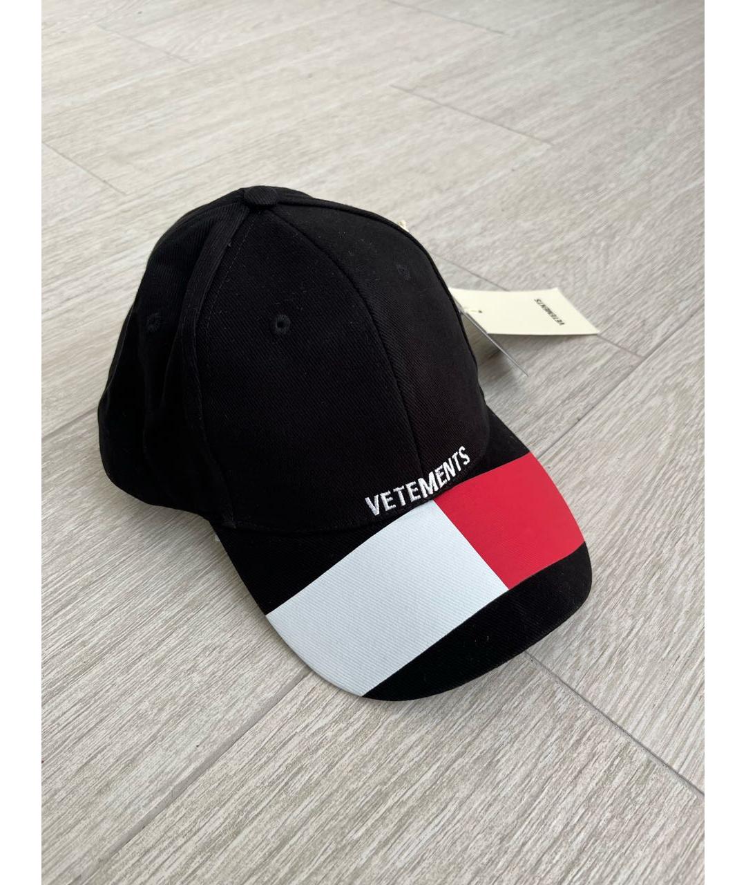 VETEMENTS Черная хлопковая кепка/бейсболка, фото 2
