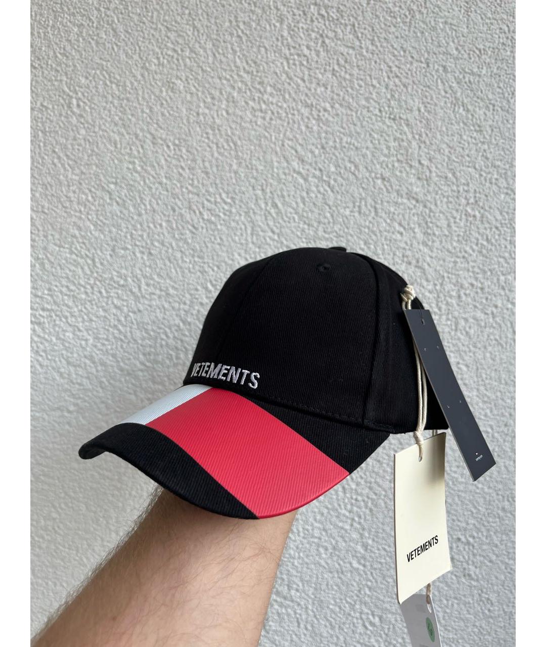 VETEMENTS Черная хлопковая кепка/бейсболка, фото 4
