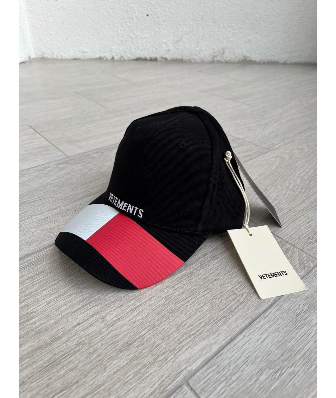 VETEMENTS Черная хлопковая кепка/бейсболка, фото 3