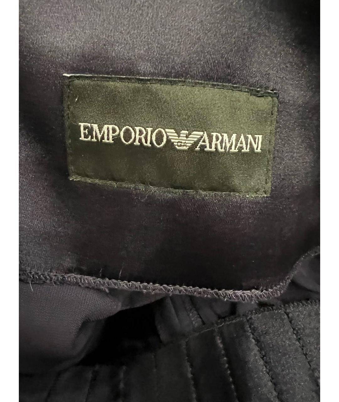 EMPORIO ARMANI Фиолетовые полиэстеровые брюки широкие, фото 3