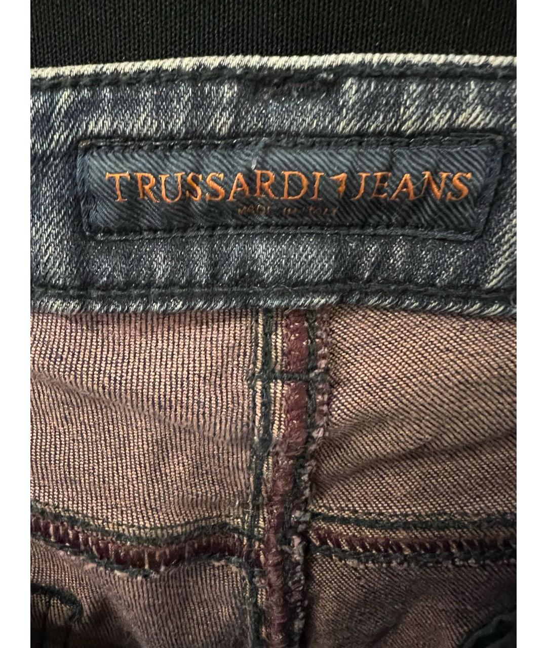 TRUSSARDI JEANS Бордовые джинсы слим, фото 2