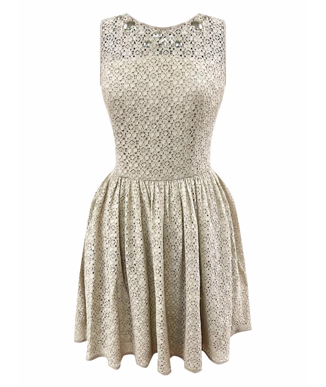 BLUGIRL Бежевое полиамидовое коктейльное платье, фото 1