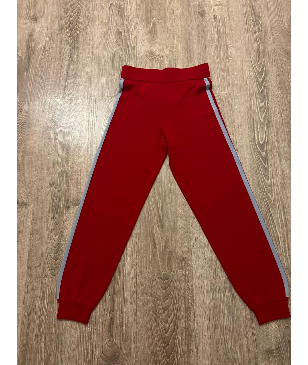WEEKEND MAX MARA Красные вискозные спортивные брюки и шорты, фото 7