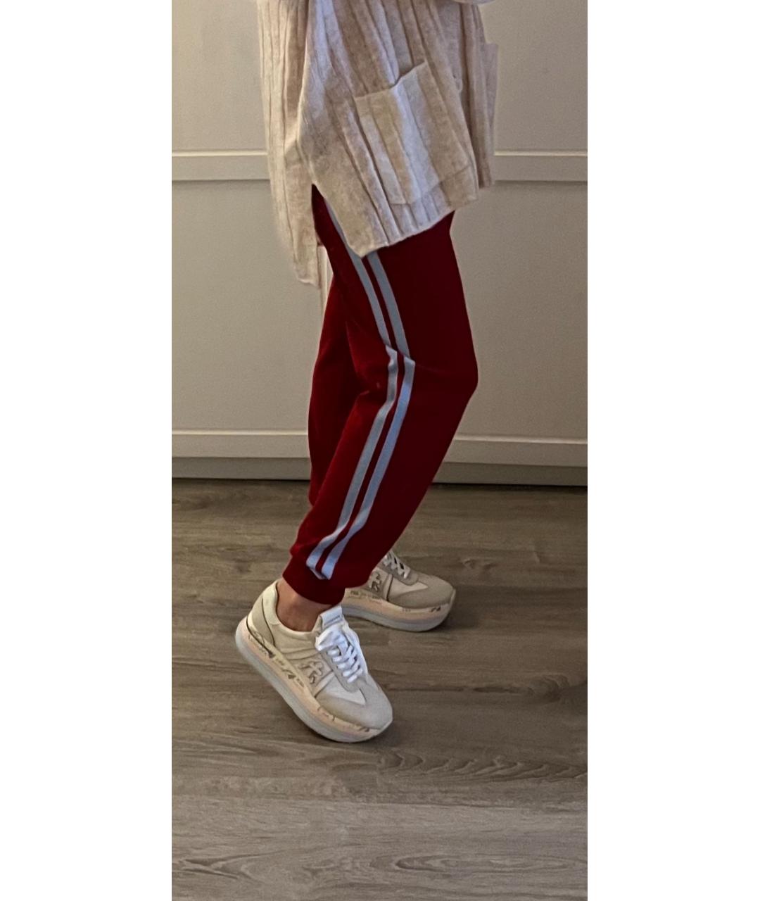 WEEKEND MAX MARA Красные вискозные спортивные брюки и шорты, фото 2
