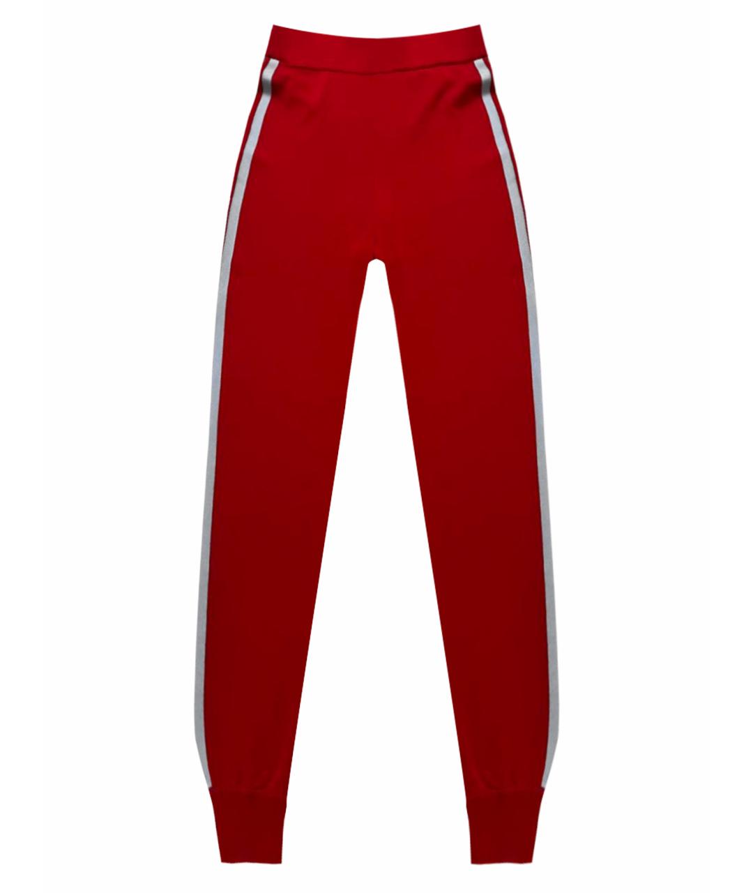 WEEKEND MAX MARA Красные вискозные спортивные брюки и шорты, фото 1