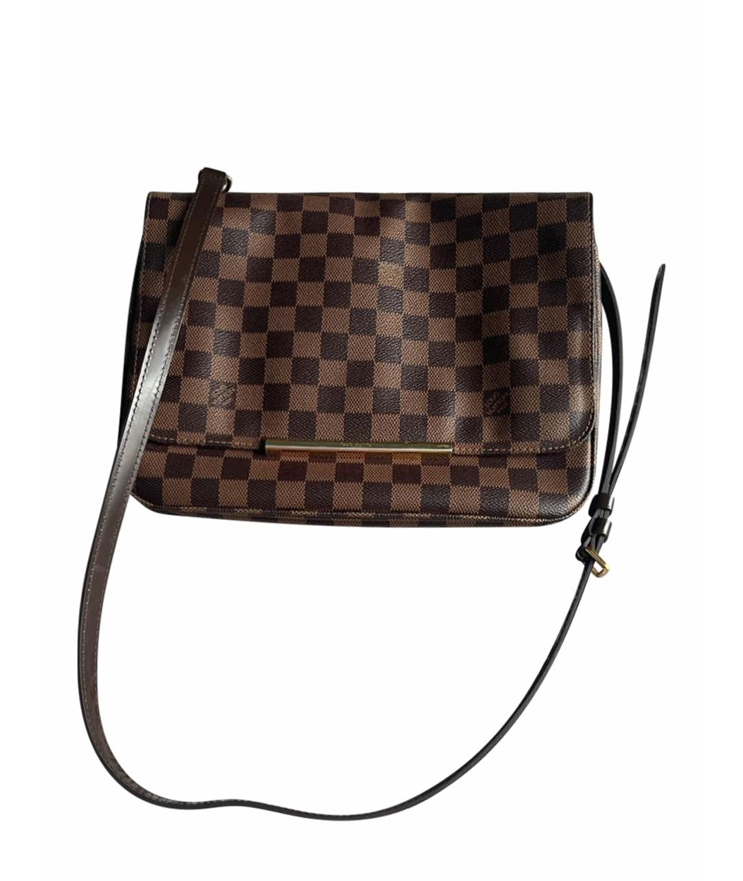 LOUIS VUITTON PRE-OWNED Коричневая кожаная сумка через плечо, фото 1