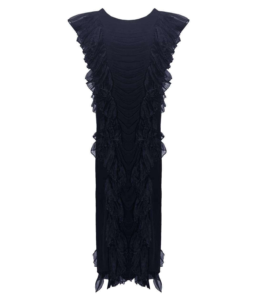 ROCHAS Черное вискозное вечернее платье, фото 1