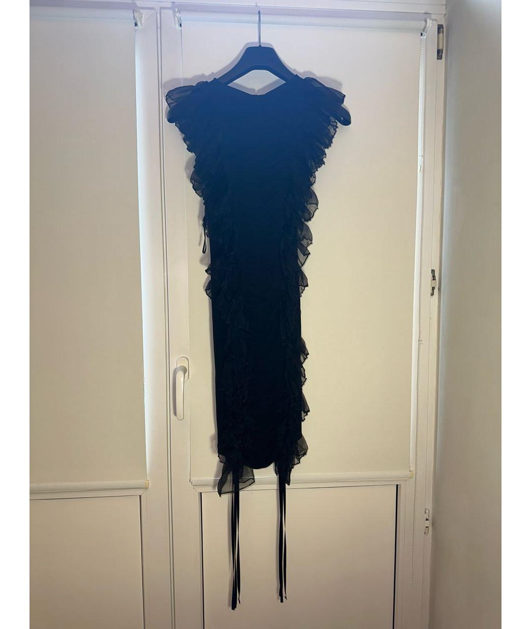 ROCHAS Черное вискозное вечернее платье, фото 2