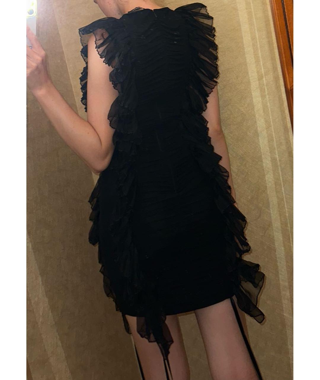 ROCHAS Черное вискозное вечернее платье, фото 8