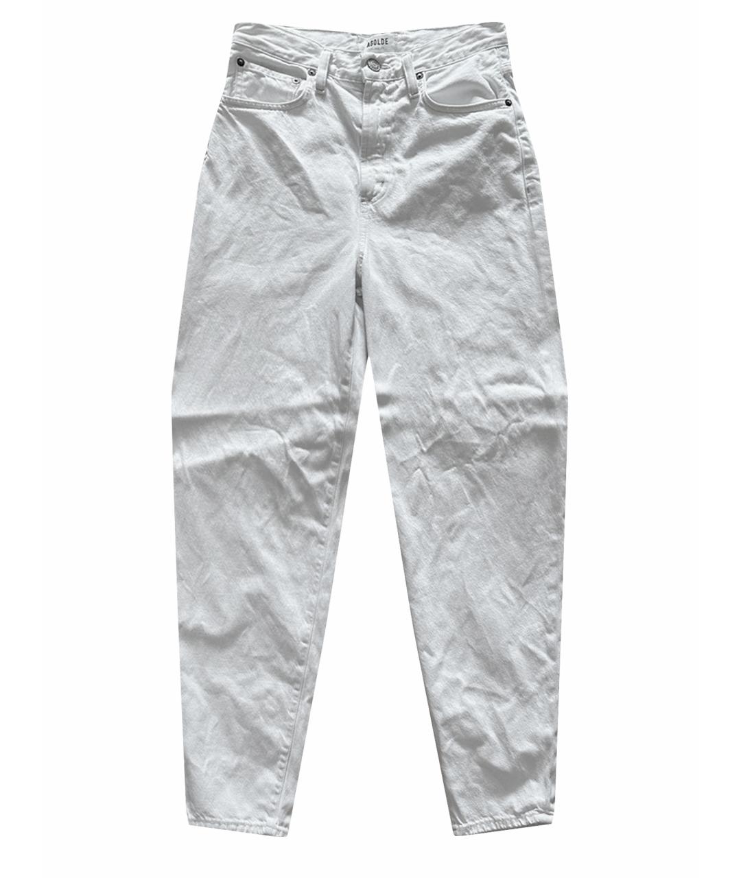 AGOLDE Белые джинсы слим, фото 1