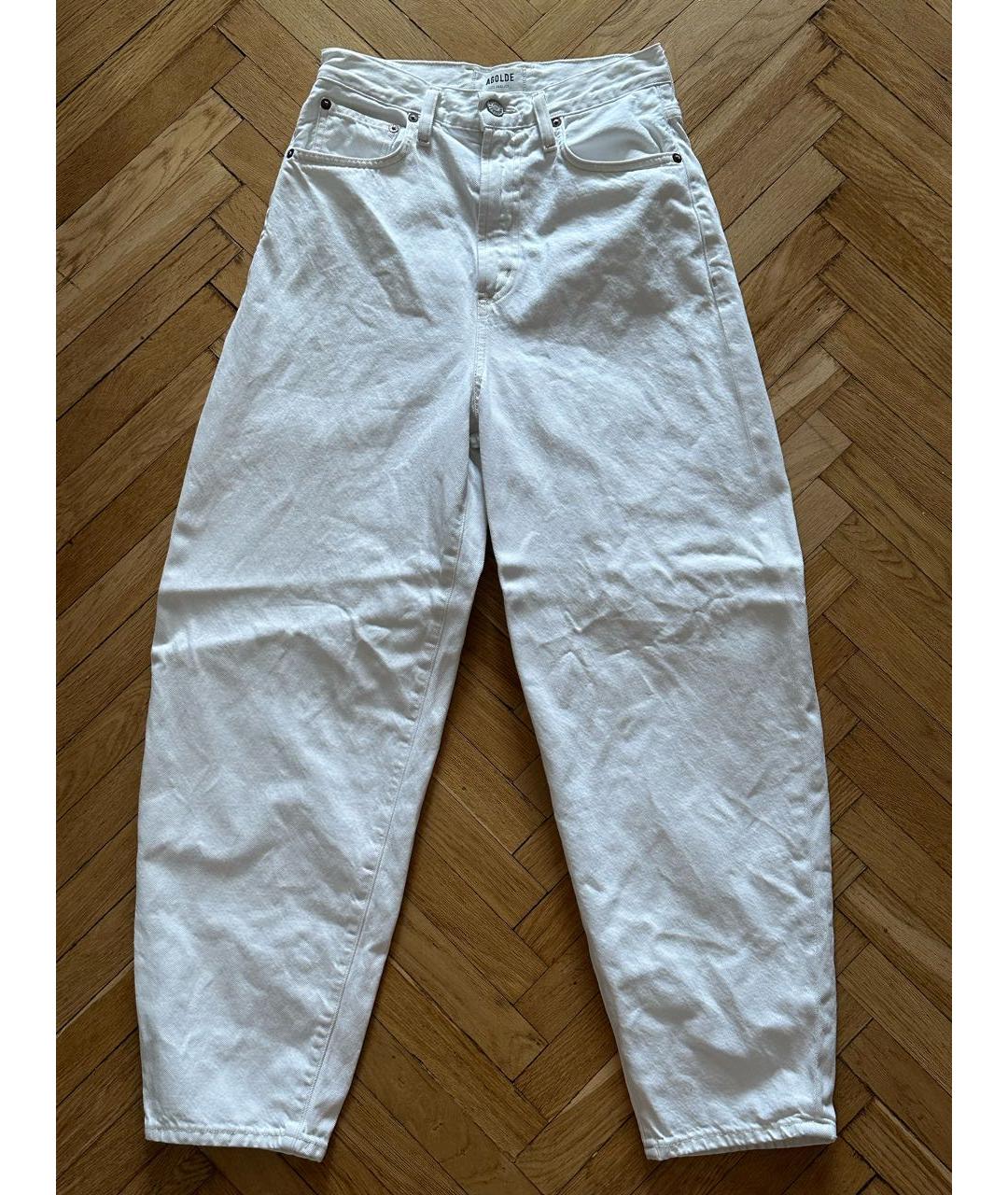 AGOLDE Белые джинсы слим, фото 7