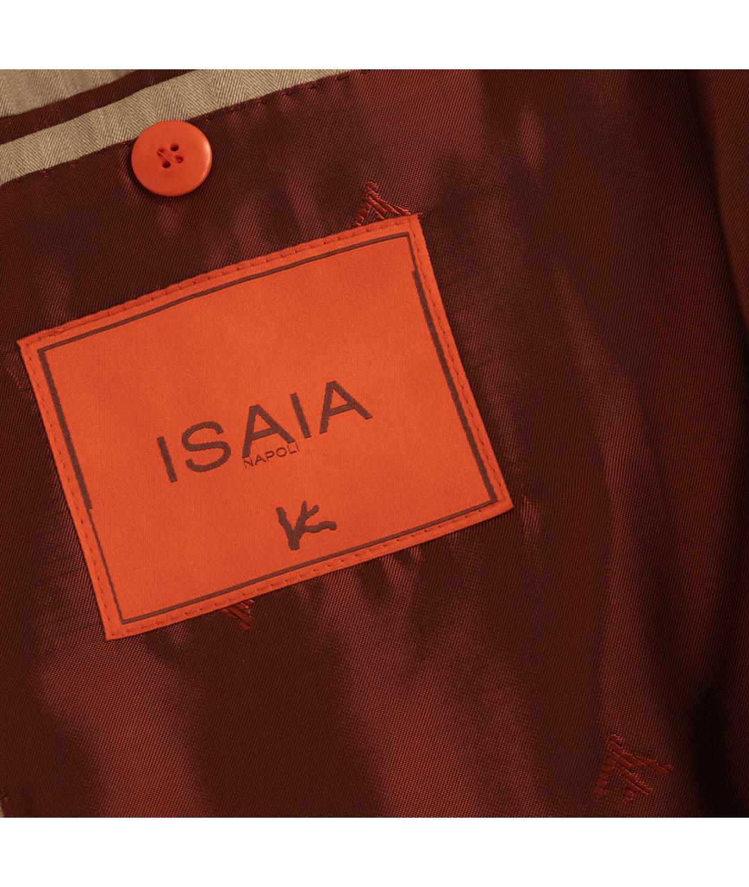 ISAIA Бежевый шерстяной пиджак, фото 6