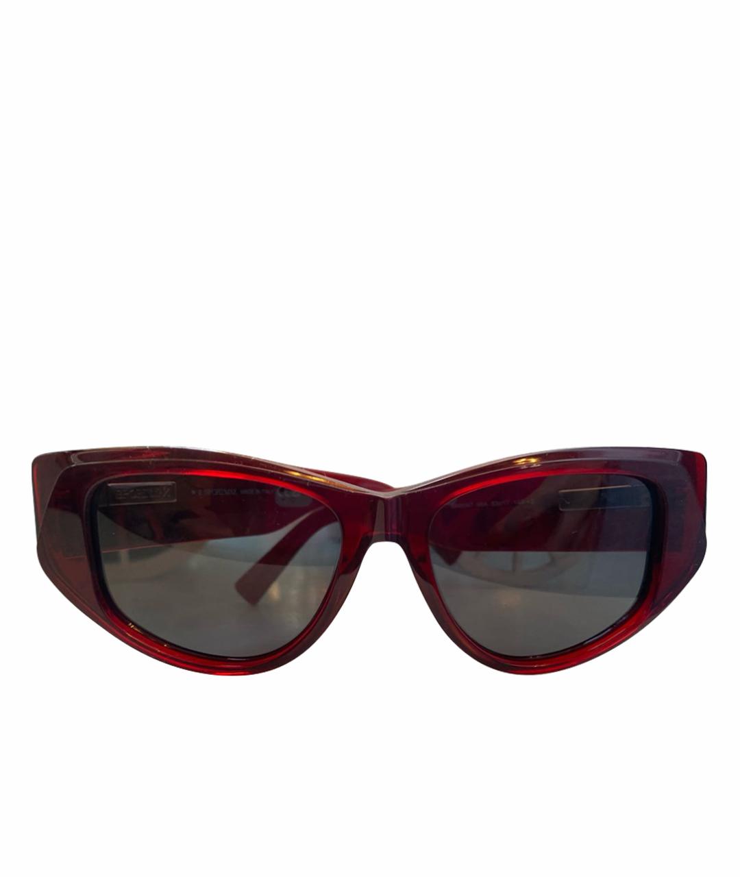 'S MAX MARA Бордовые пластиковые солнцезащитные очки, фото 1