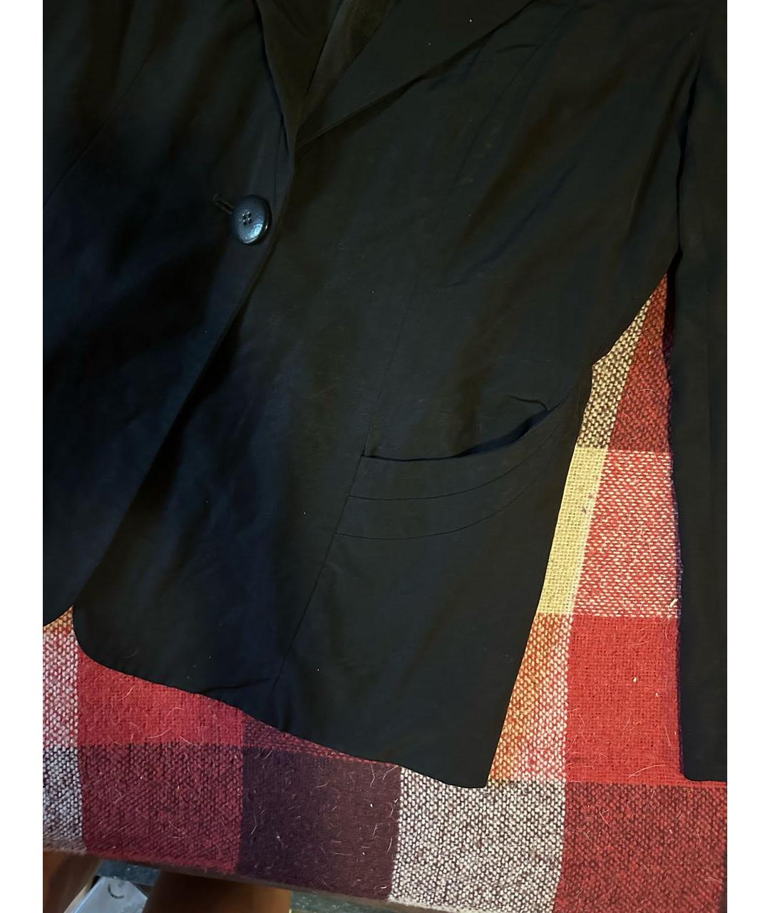 ARMANI COLLEZIONI Черный вискозный жакет/пиджак, фото 3