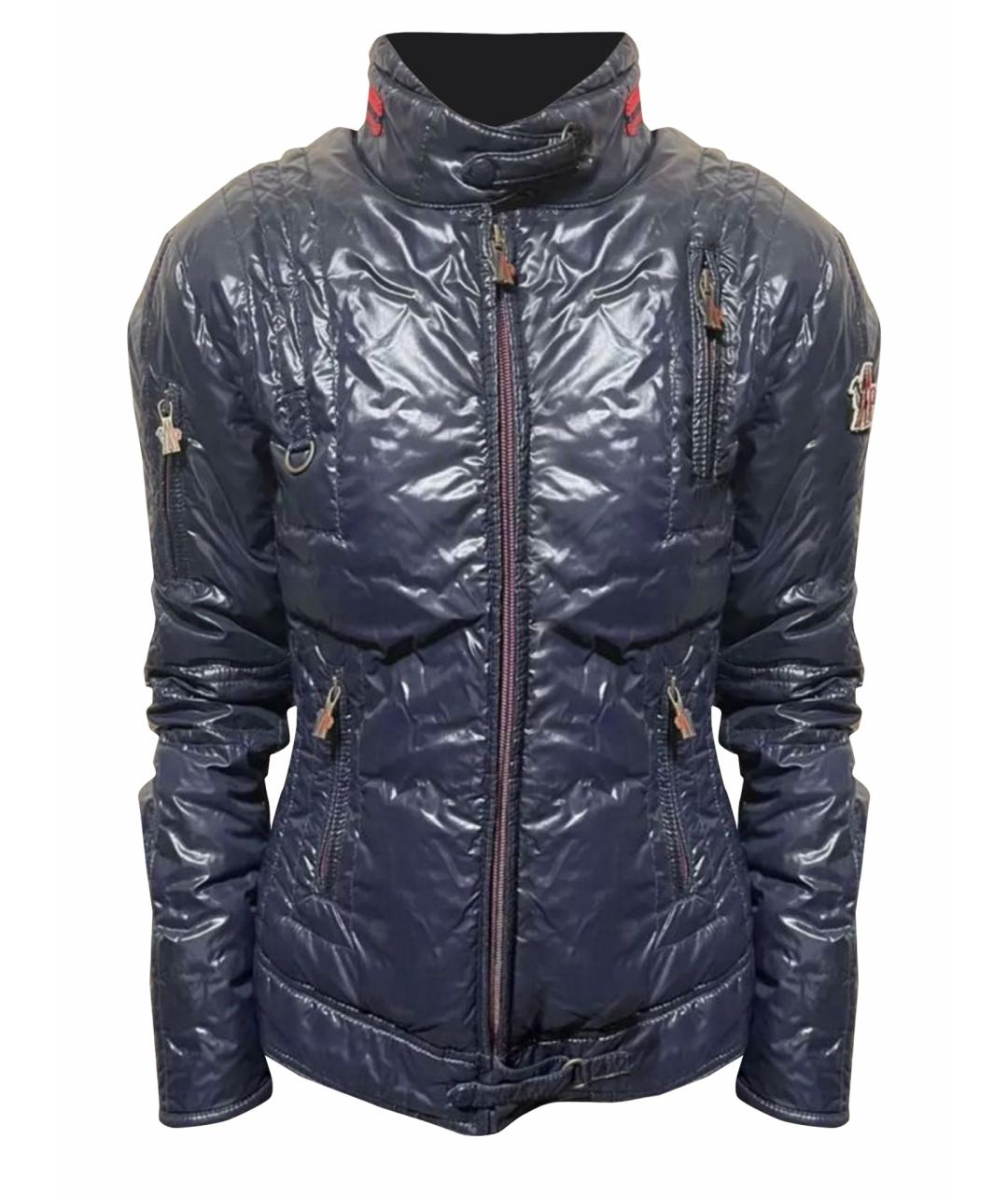 MONCLER GRENOBLE Темно-синяя полиамидовая куртка, фото 1