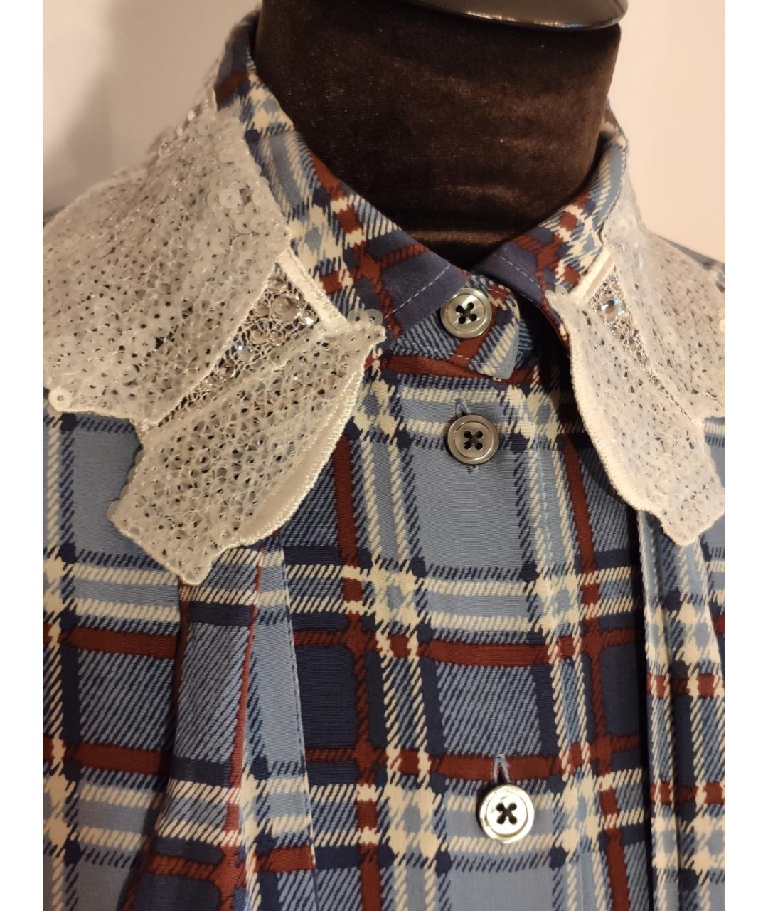 MARC JACOBS Голубое шелковое платье, фото 8