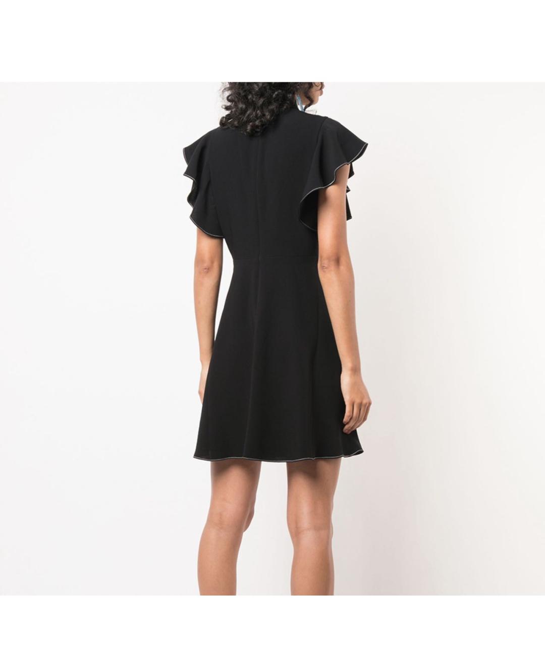 CINQ A SEPT Черное коктейльное платье, фото 2