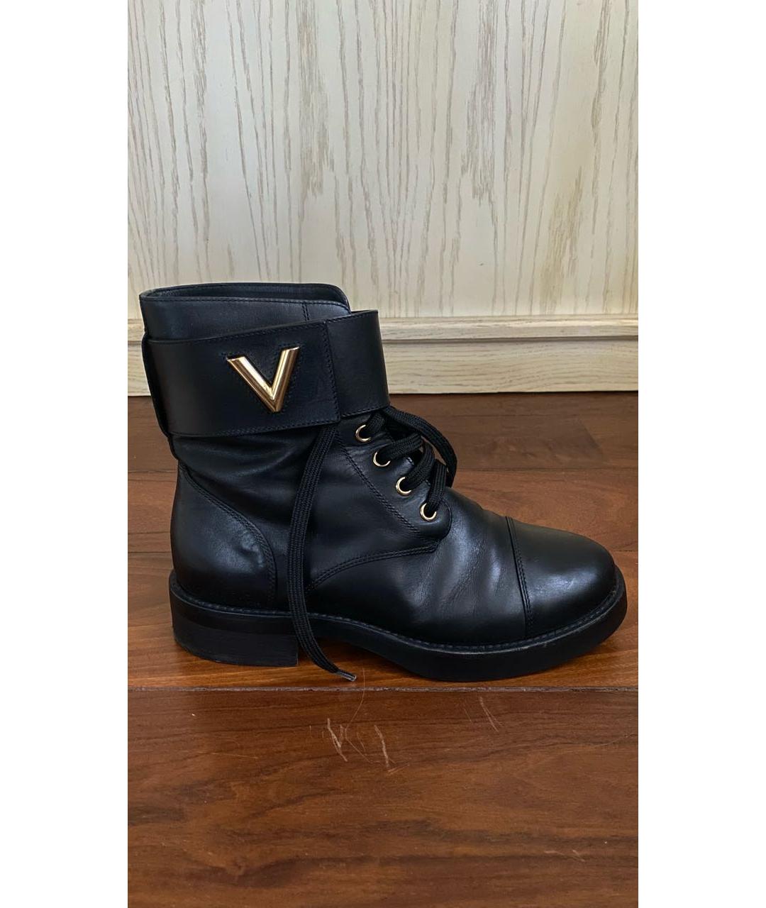 LOUIS VUITTON PRE-OWNED Черные кожаные ботинки, фото 7