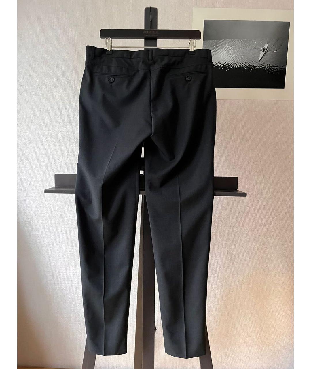 MONCLER Черные прямые брюки, фото 2