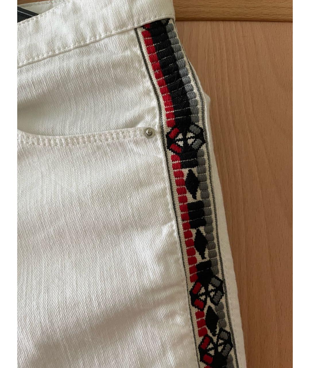 IRO Белые хлопковые джинсы слим, фото 4