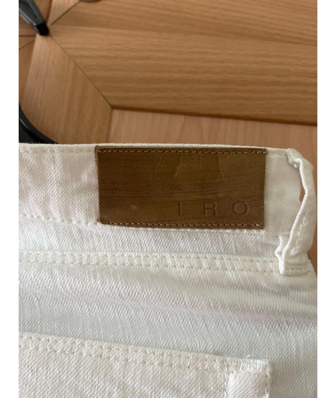 IRO Белые хлопковые джинсы слим, фото 3