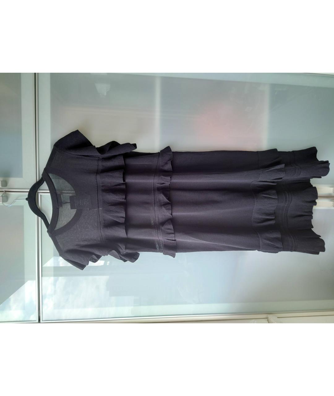 TWIN-SET Черное коктейльное платье, фото 2