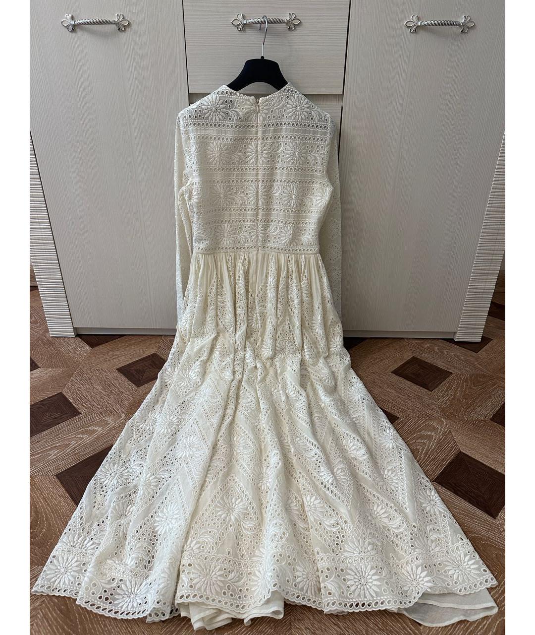 VALENTINO Белое хлопковое свадебное платье, фото 2